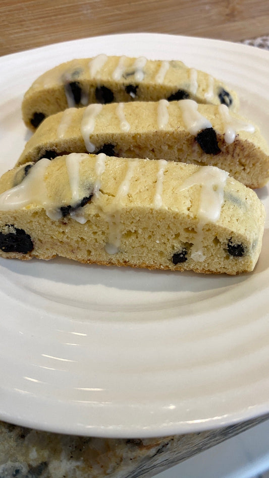 Lemon Blueberry Biscotti (Dessert-Style)