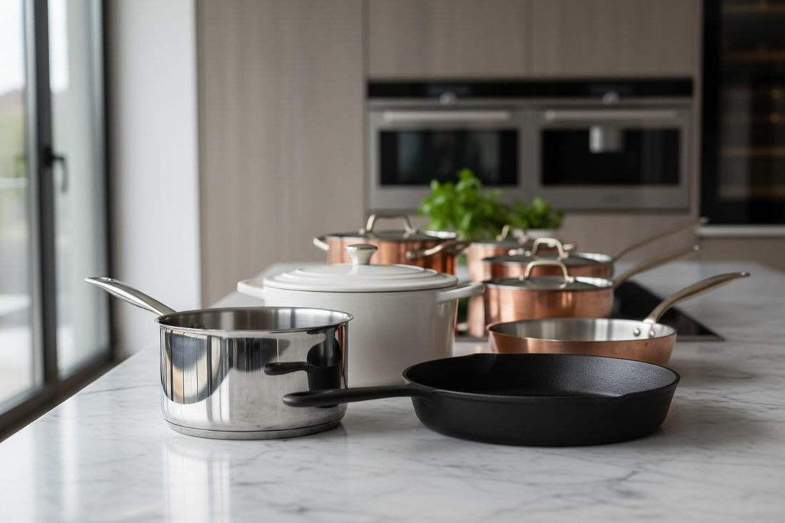 Understanding Cookware & Bakeware Materials: When to Use Stainless Steel, Cast Iron, Ceramic & Aluminum