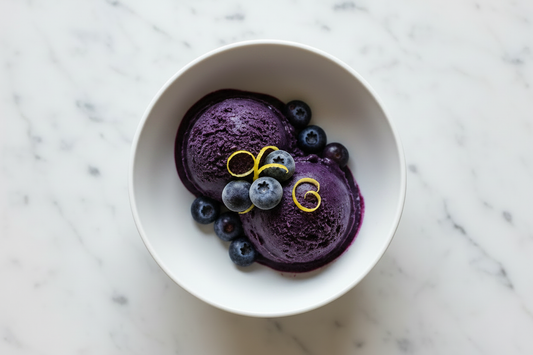 No-Churn Blueberry Sorbet