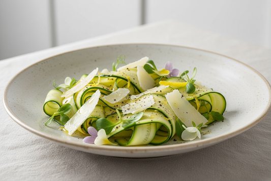 Zucchini Ribbon Salad with Lemon & Pecorino
