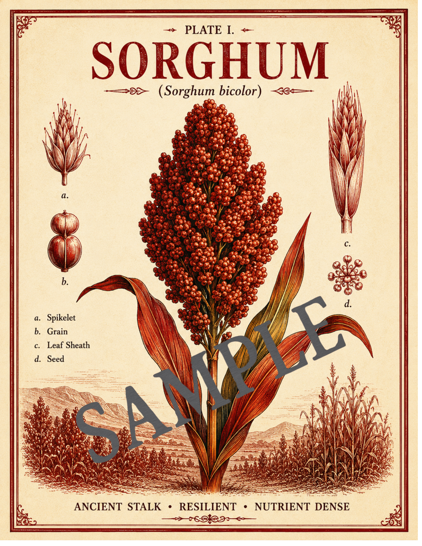 Heritage Grain Collection | Plate I — Sorghum