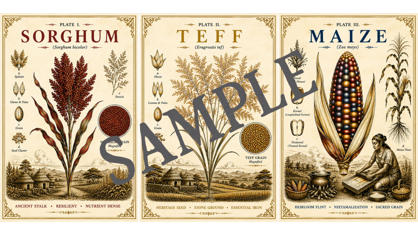The Heritage Grain Collection | Panoramic Botanical Gallery Print