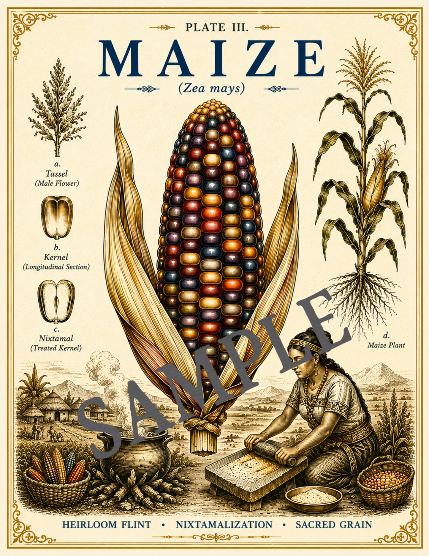 Heritage Grain Collection | Plate III — Maize